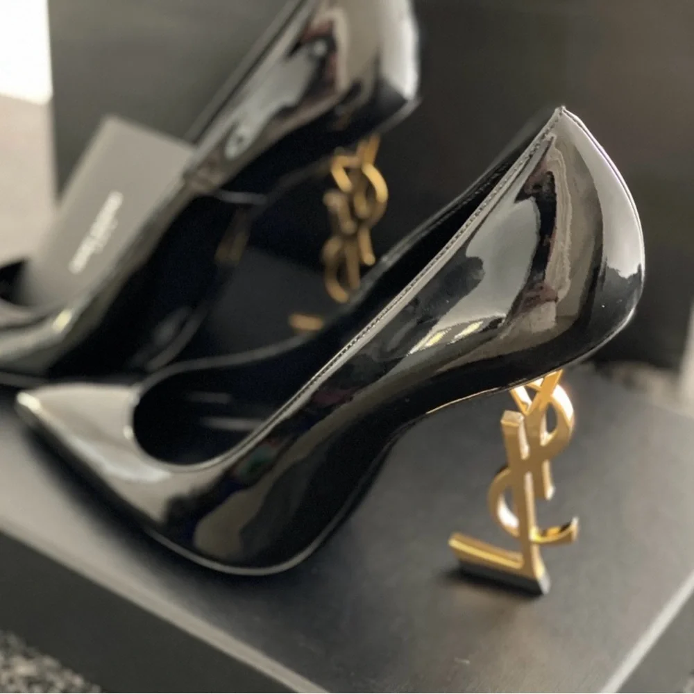 Saint Laurent Opyum Patent Leather Heels β Size 40 (US 10) β NIB - Picture 1 of 7